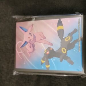 Pokemon Espeon and Umbreon Card Protectors - Pink and Blue